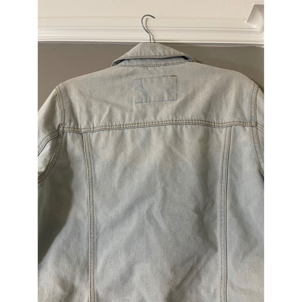 Ashley-Vintage Charm Womens Light Wash Denim Trucker Jacket Blue Size M - Picture 10 of 10